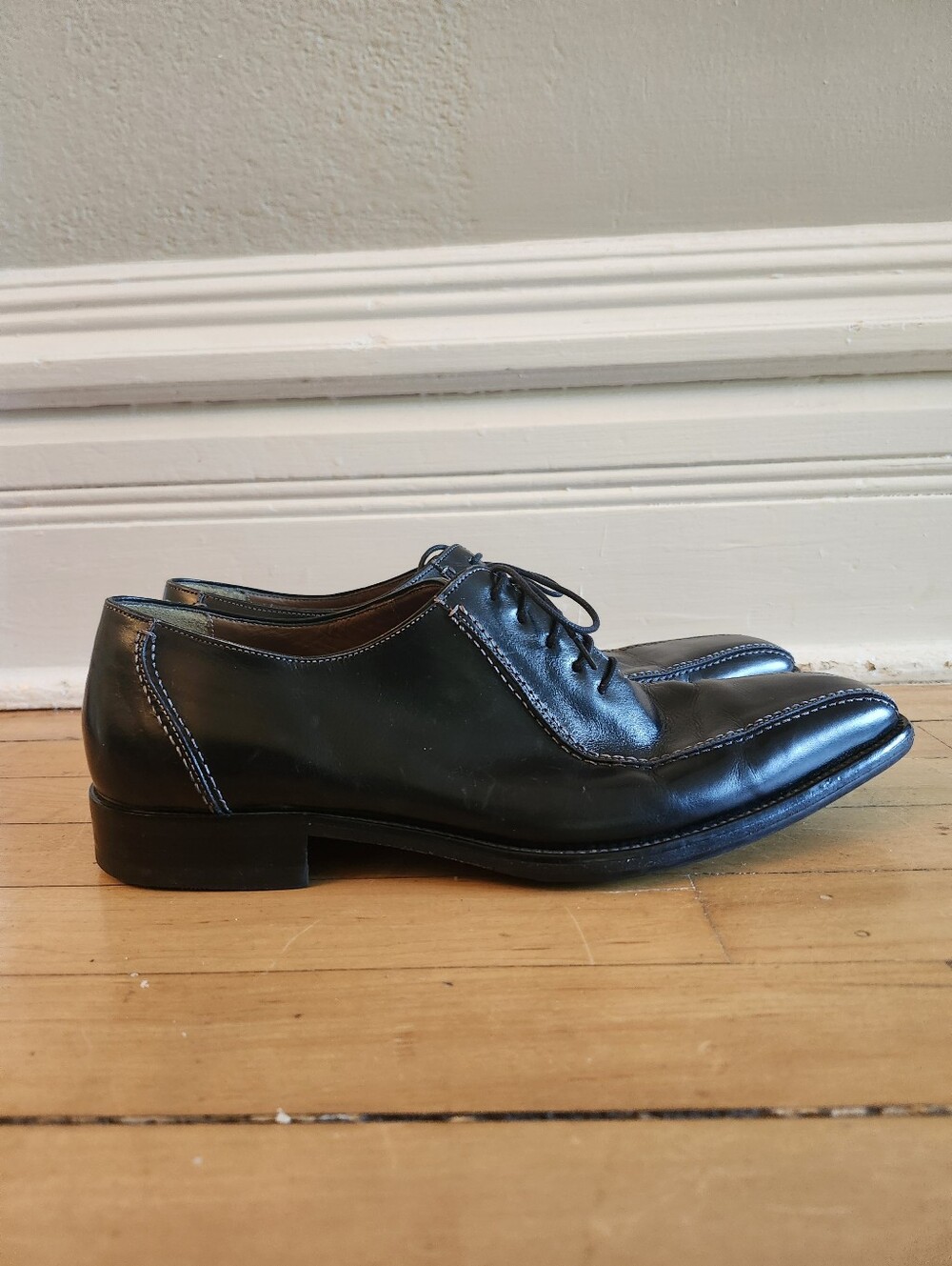 Mezlan Platinum Men's Dress Shoes, Black, Size 10